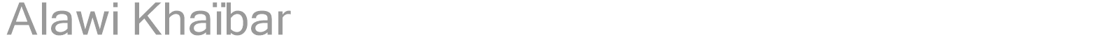 Alawi Khaibar font preview